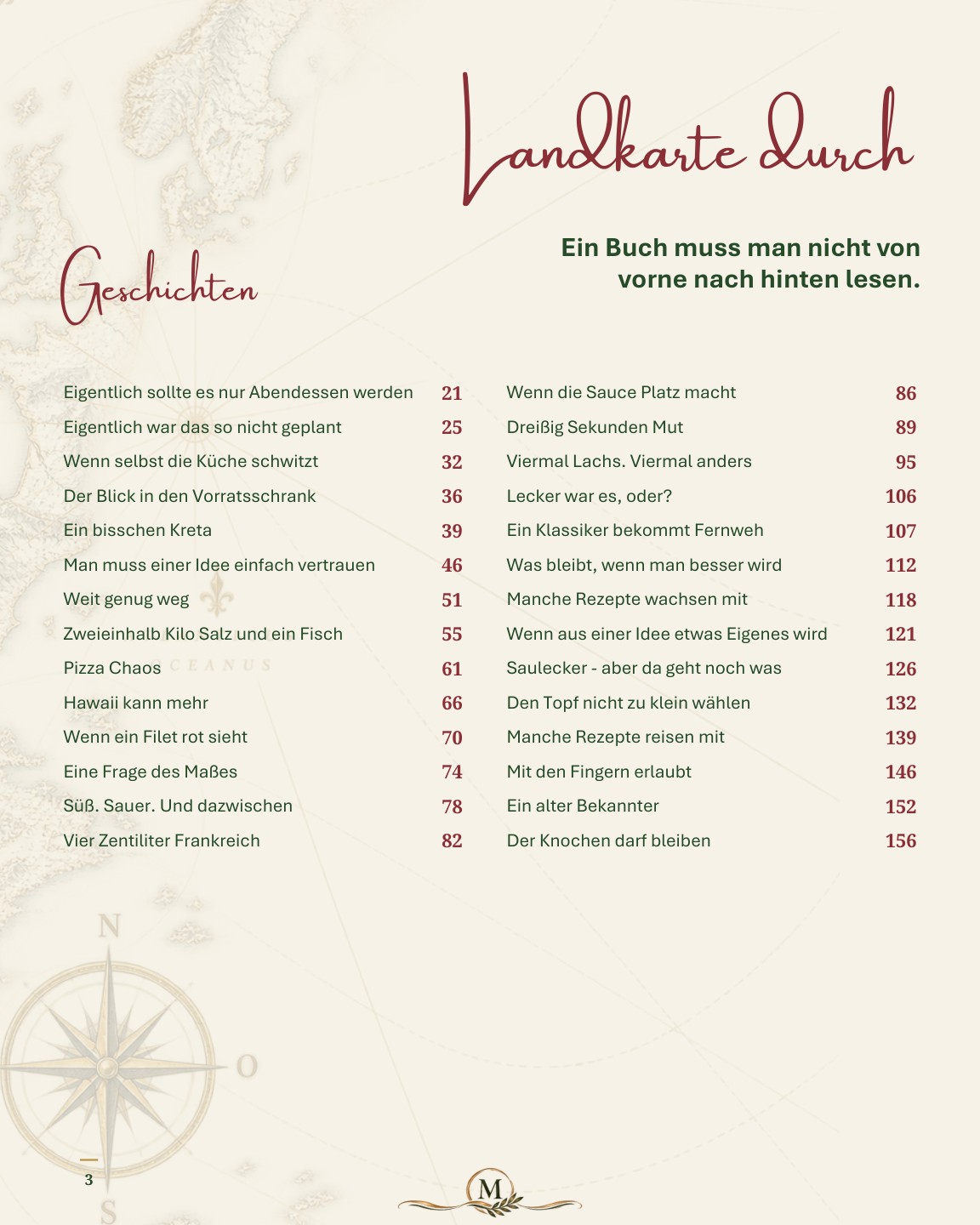 Culinary map from Marin d’Or, page 1